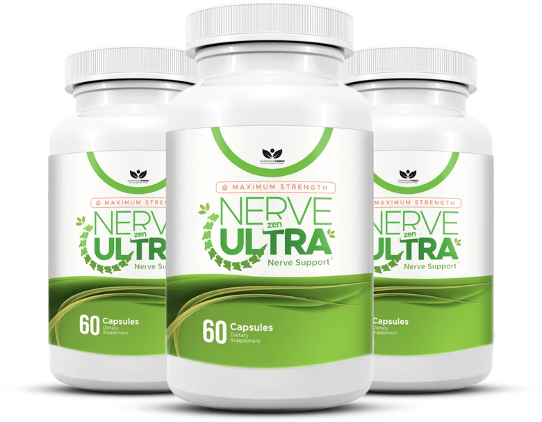 Nerve Zen Ultra nerve support capsules three-bottle package
